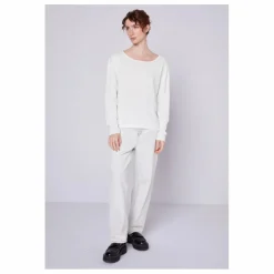 T-shirt Manches Longues Col Rond Aksun | Blanc