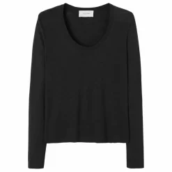 T-shirt Manches Longues Col U Jacksonville | Noir