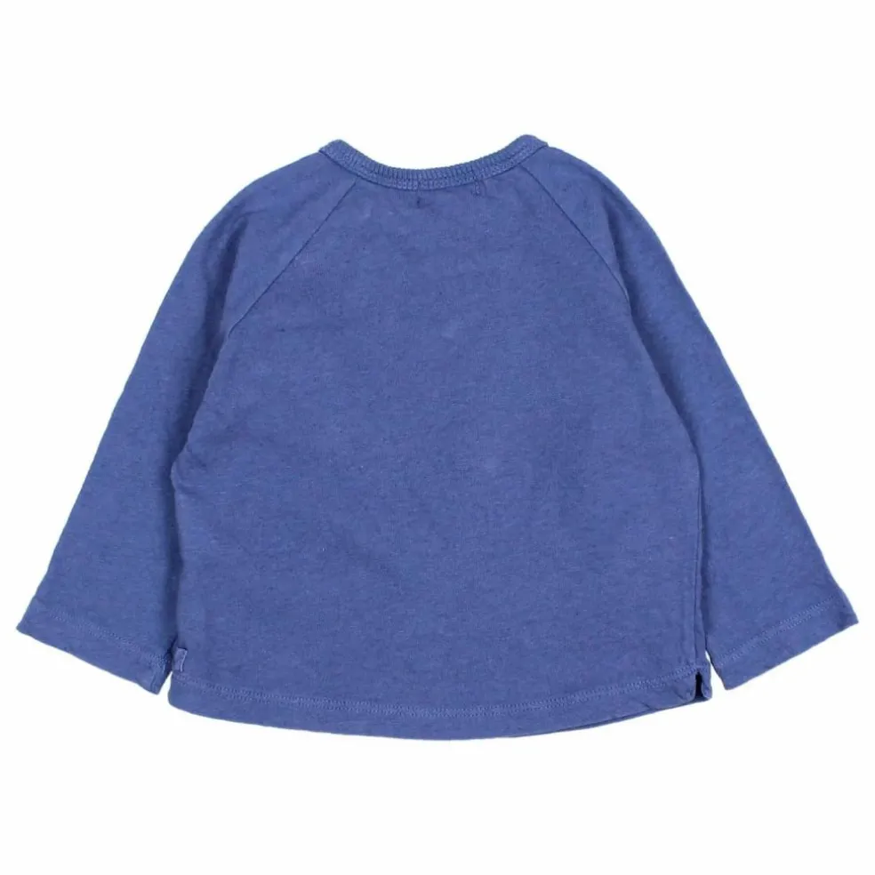 T-shirt Manches Longues Lin | Indigo
