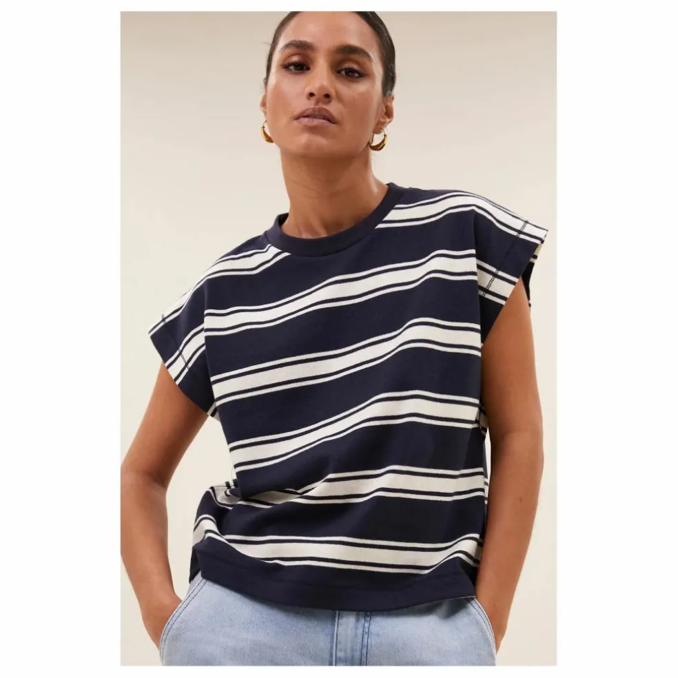 T-shirt Manson Rayé | Bleu marine