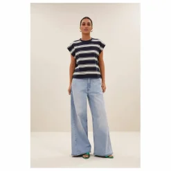 T-shirt Manson Rayé | Bleu marine