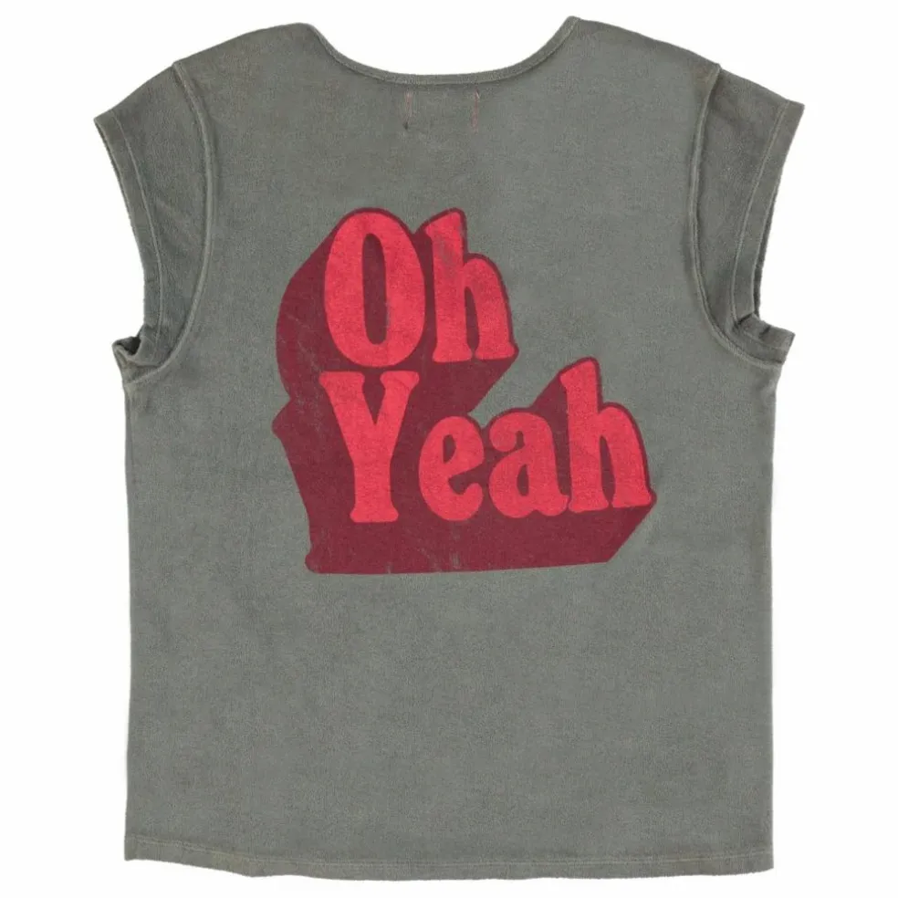 T-shirt Marie Oh Yeah Terry Coton Bio | Gris