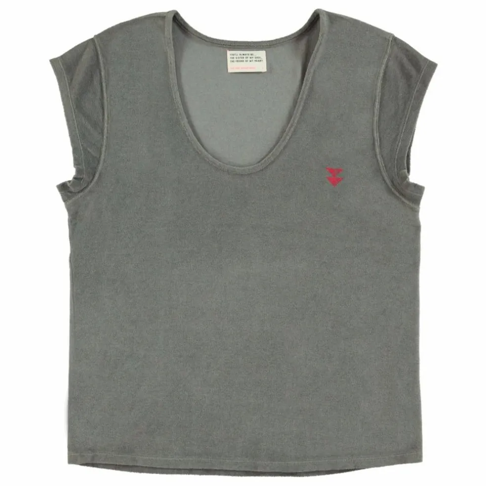 T-shirt Marie Oh Yeah Terry Coton Bio | Gris
