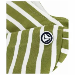 T-shirt Marinière Logo Manche Coton Bio | Vert