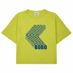 T-Shirt Matière Recyclée Shadow | Vert anis