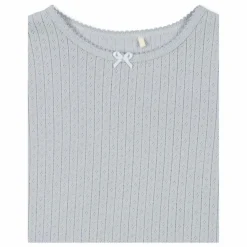 T-shirt Minnie Pointelle Coton Bio | Bleu pâle