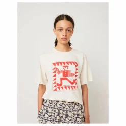 T-shirt Mr Pencil Coton Bio - Collection Femme | Blanc cassé