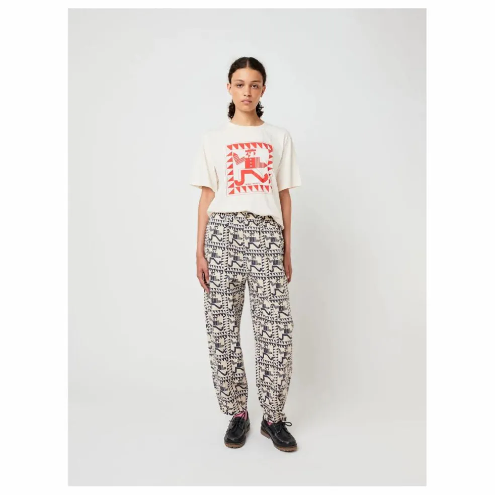 T-shirt Mr Pencil Coton Bio - Collection Femme | Blanc cassé