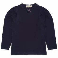 T-shirt Nœud Coton Bio | Bleu marine