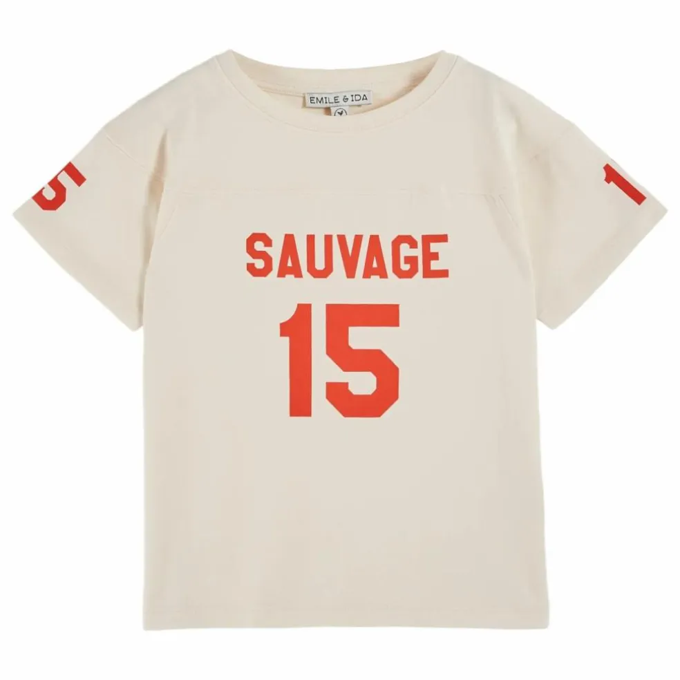 T-Shirt Numéro Coton Bio | Ecru