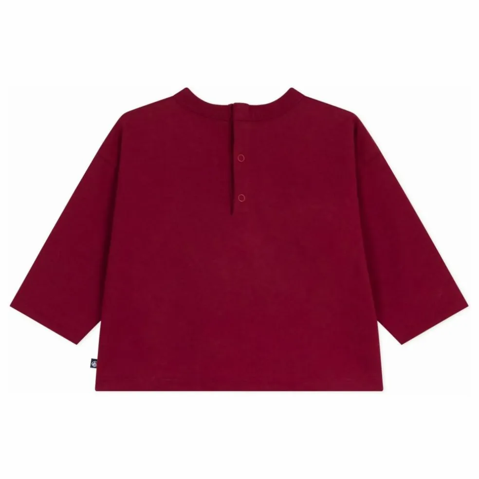 T-shirt Ours Montagnes Coton Bio | Bordeaux