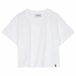 T-shirt Oversized Crop Coton Bio | Blanc
