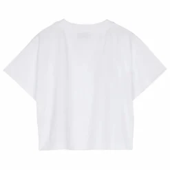 T-shirt Oversized Crop Coton Bio | Blanc
