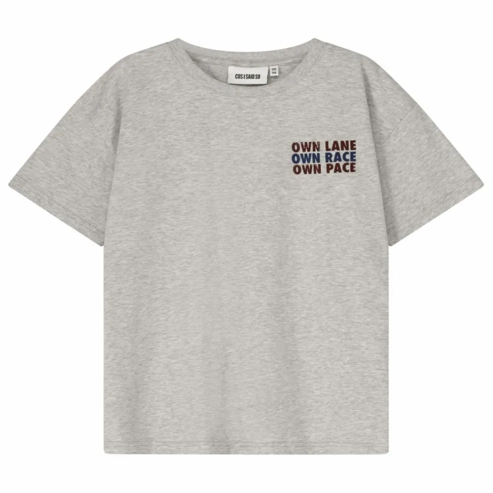 T-shirt Own Lane Coton Bio | Gris chiné