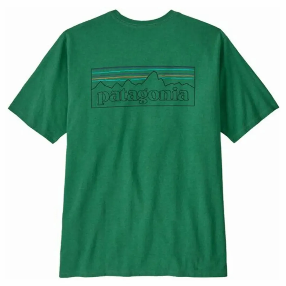 T-shirt P-6 Logo Responsibili Fibres Recyclées | Vert sapin