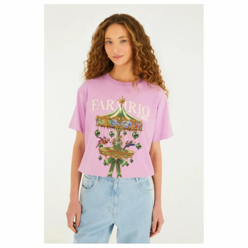 T-shirt Paris Carousel | Lilas