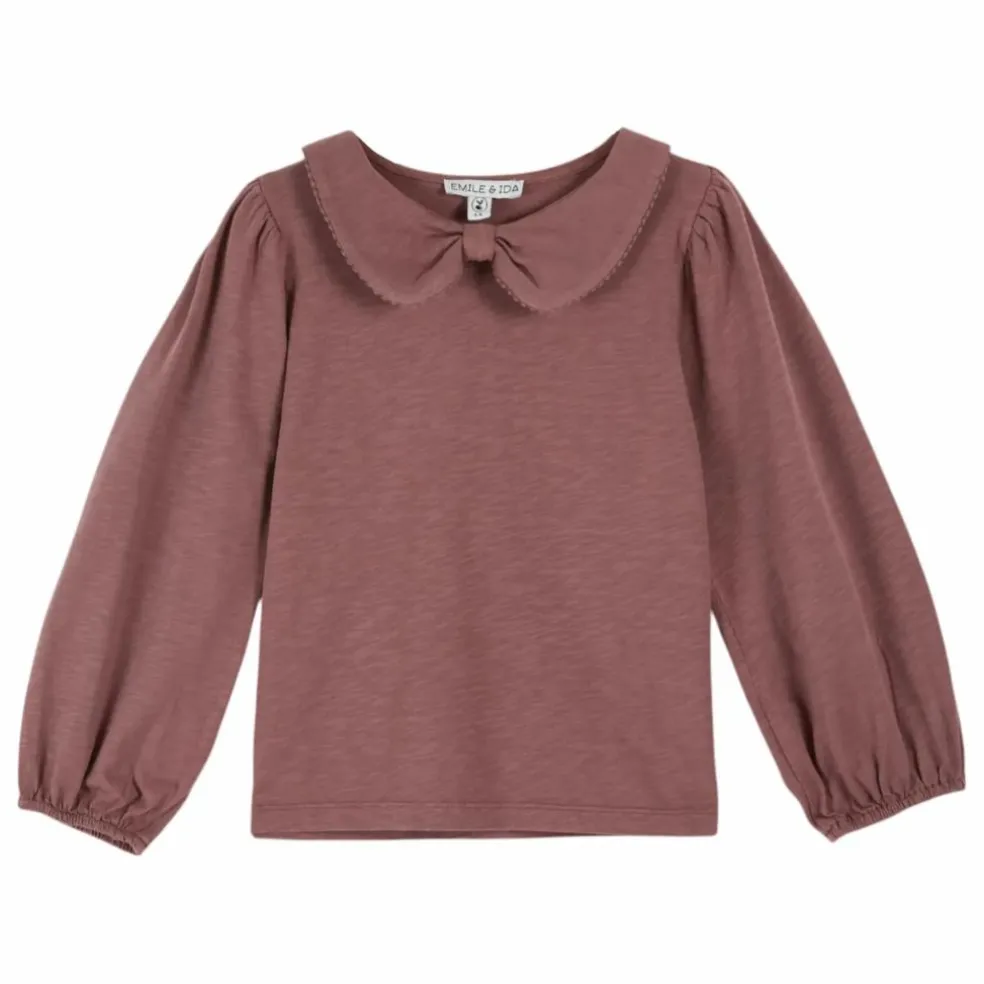 T-shirt Picote Coton Bio | Violine