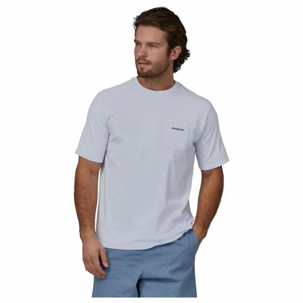 T-shirt Poche Boardshort Logo Recyclé | Bleu Clair