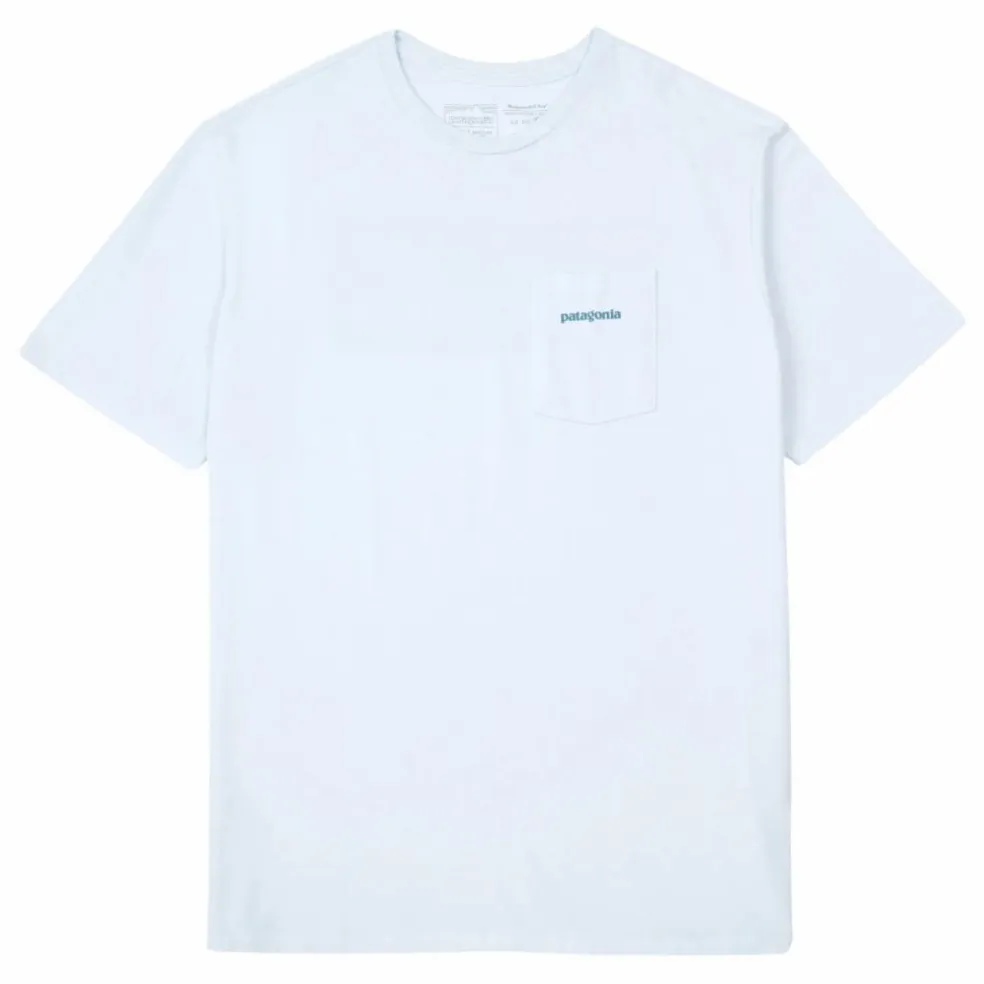 T-shirt Poche Boardshort Logo Recyclé | Bleu Clair