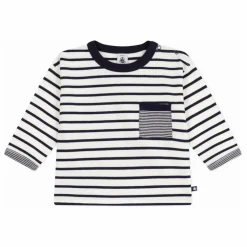 T-shirt Poche Marinière Coton Bio | Blanc