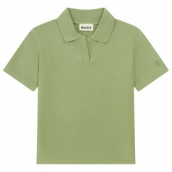 T-Shirt Polo Garçon Coton Bio | Vert Eucalyptus
