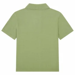 T-Shirt Polo Garçon Coton Bio | Vert Eucalyptus
