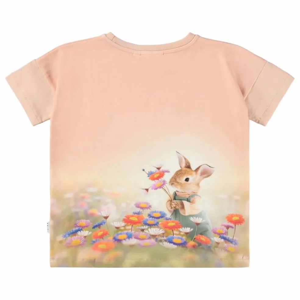 T-shirt Raeesa Coton Bio | Rose poudré