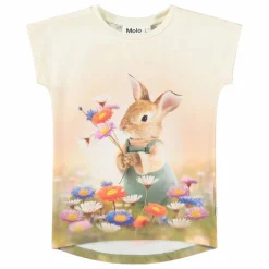 T-shirt Ragnhilde Bunny Rabbit Coton Bio | Beige