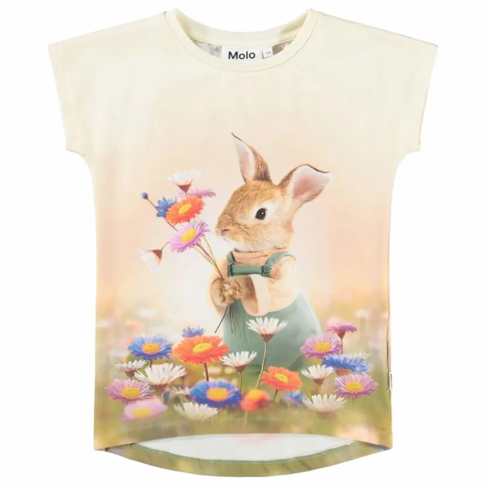 T-shirt Ragnhilde Bunny Rabbit Coton Bio | Beige