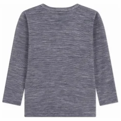 T-shirt Rayé Laine | Bleu marine
