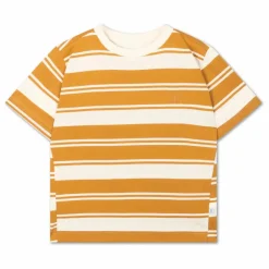 T-shirt Rayures Coton Bio | Ocre