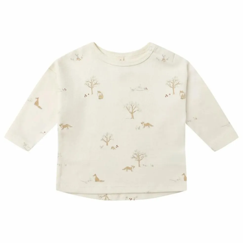 T-shirt Renards Coton Bio | Ivoire