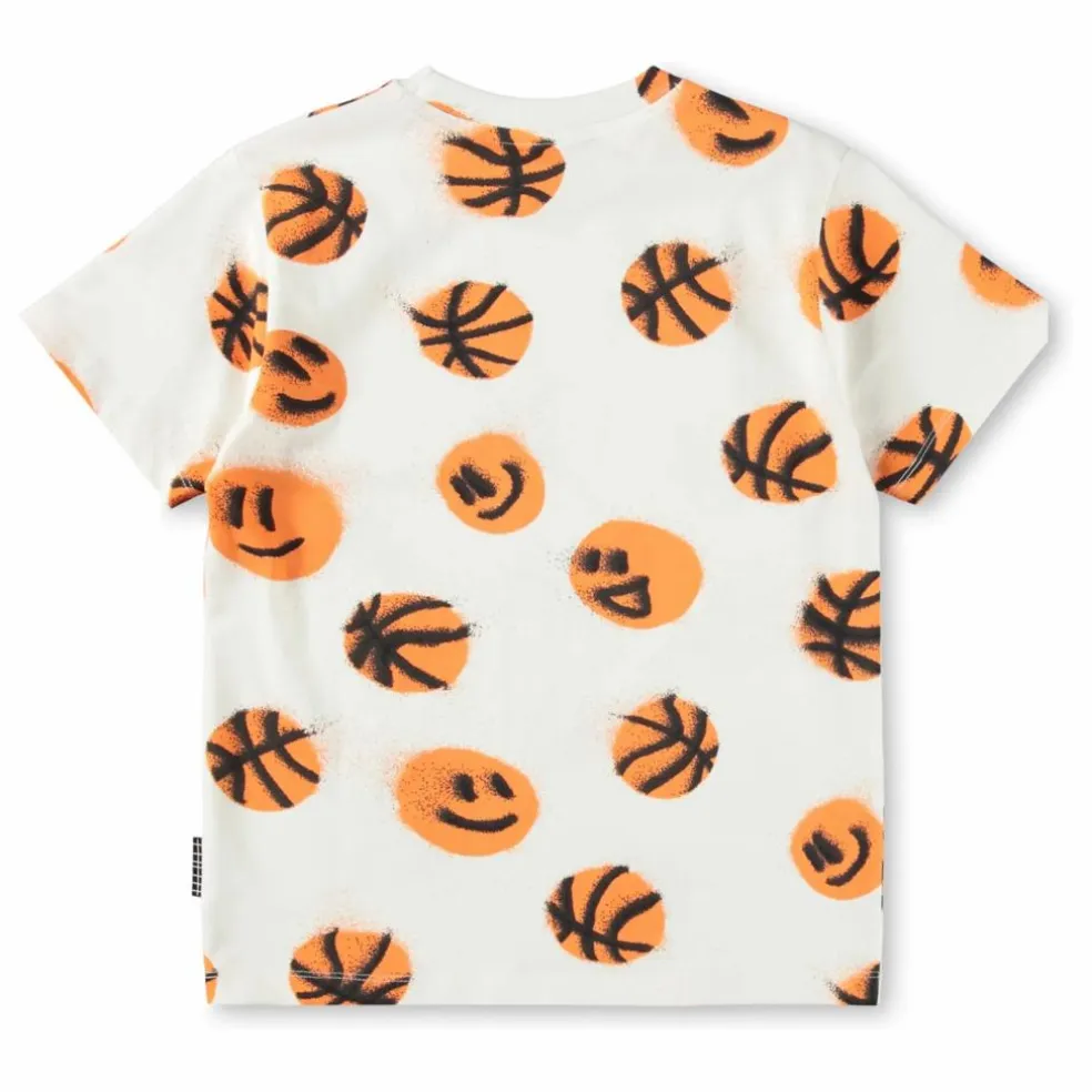 T-shirt Riley Basketball Coton Bio | Blanc