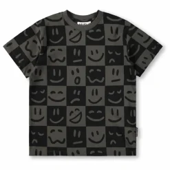 T-shirt Riley Emotion Damier Coton Bio | Noir