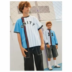 T-shirt Rodney Unity Rayé Coton Bio | Bleu