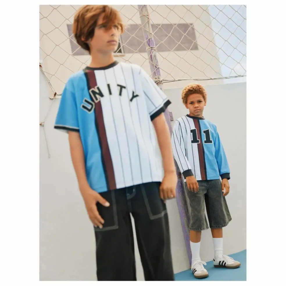 T-shirt Rodney Unity Rayé Coton Bio | Bleu