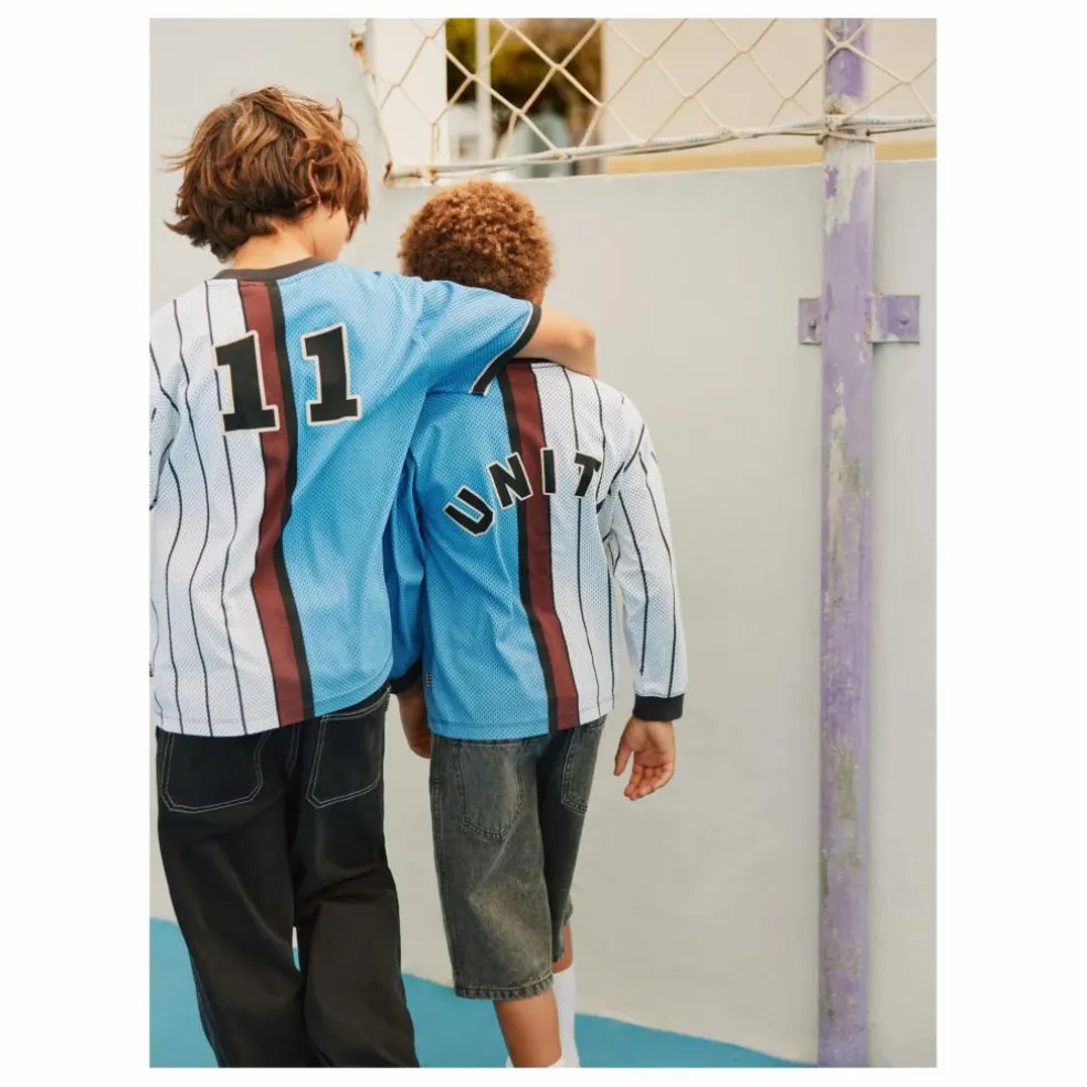 T-shirt Rodney Unity Rayé Coton Bio | Bleu