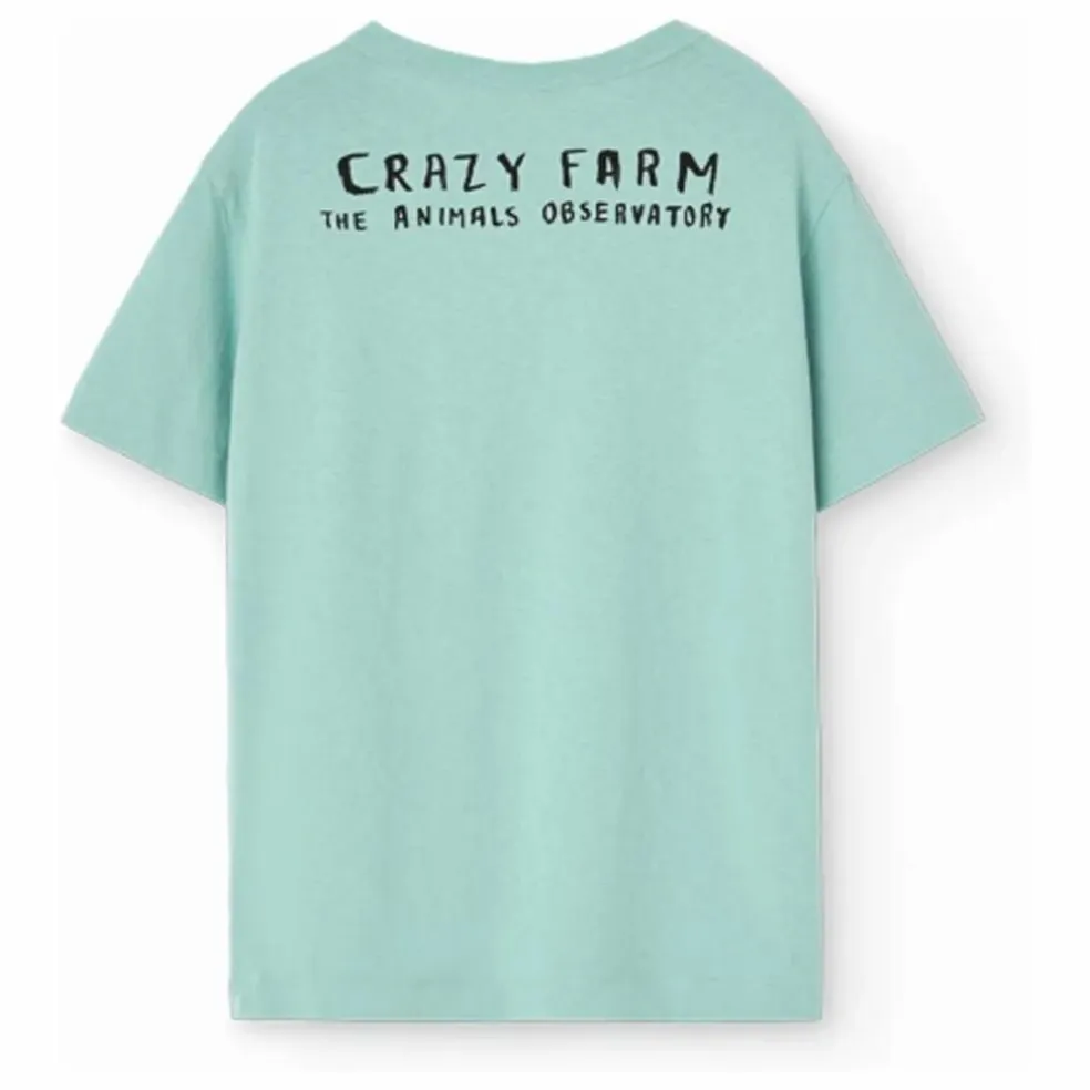 T-shirt Rooster Coton Bio | Turquoise