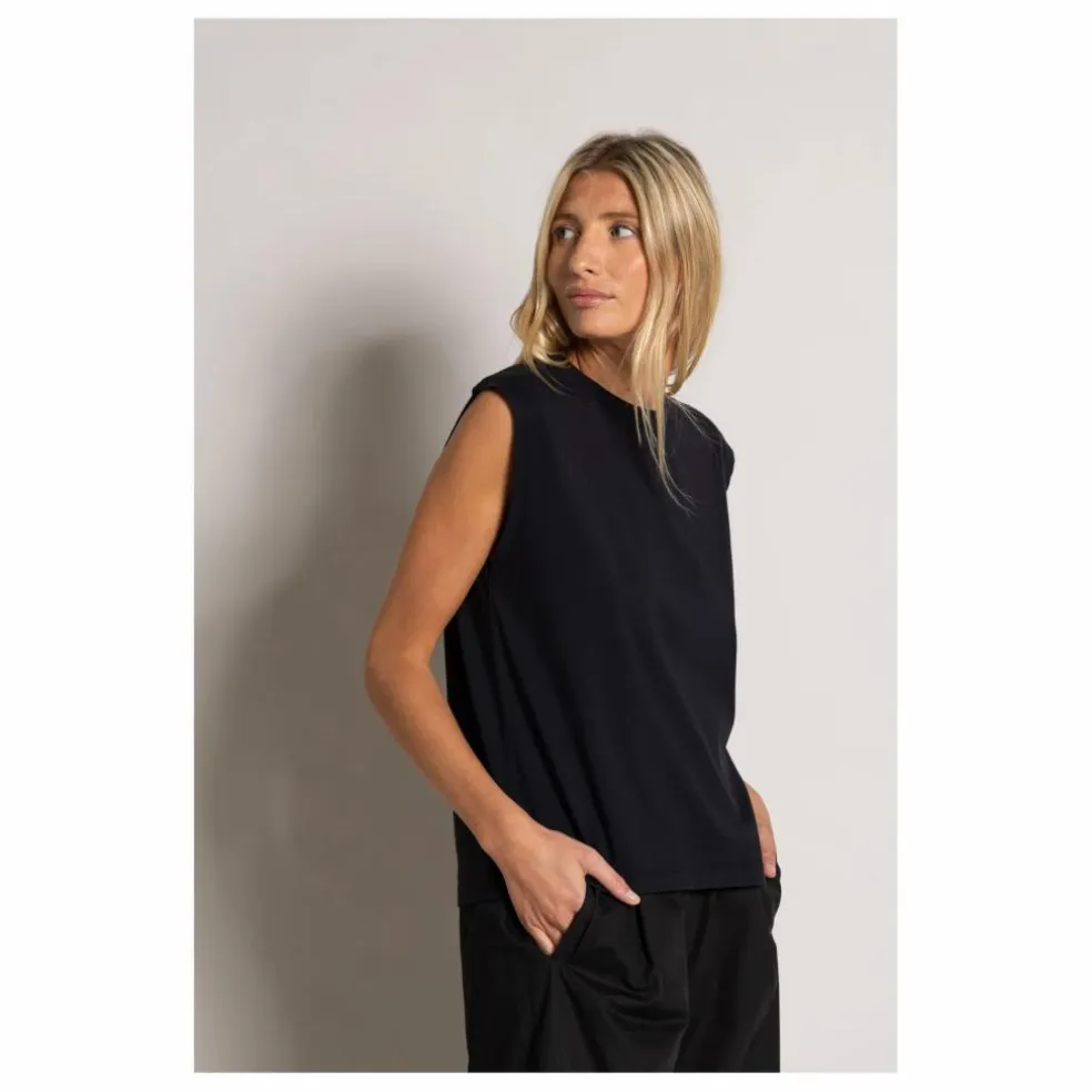 T-shirt Sans Manches Freja Coton Bio | Noir