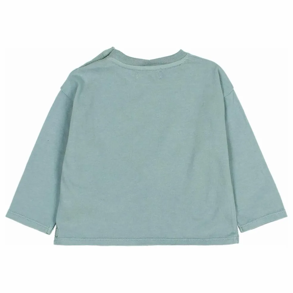 T-shirt Ski Coton Bio | Vert Cèdre