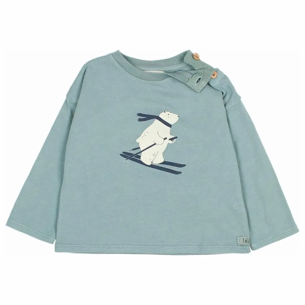 T-shirt Ski Coton Bio | Vert Cèdre