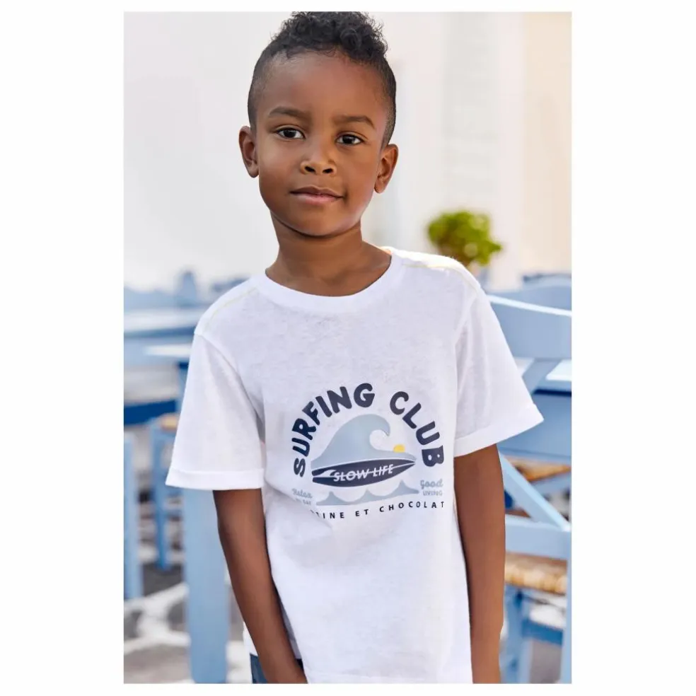 T-shirt Surfing Club | Blanc