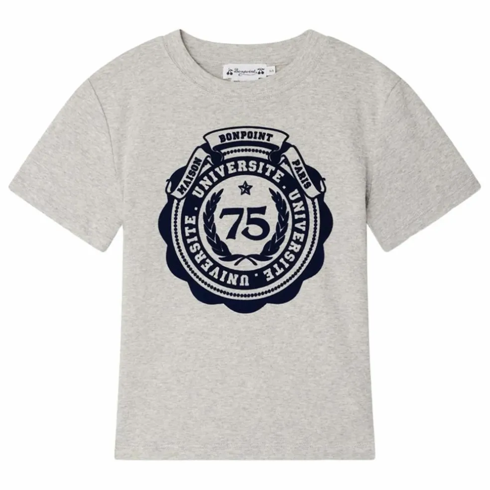 T-shirt Thibald Coton Bio | Gris chiné