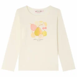 T-shirt Tidjiane Poires Jersey Coton Bio | Ivoire