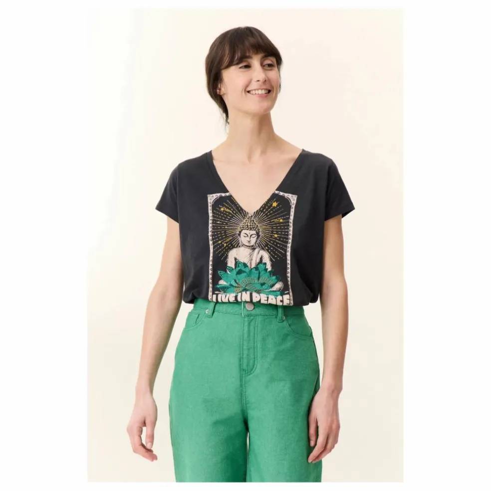 T-shirt Tonton Yoga Coton Bio | Carbone