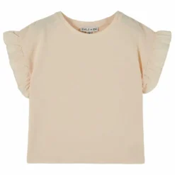 T-Shirt Volant Eponge | Crème