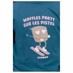 T-shirt Waffles Party | Bleu pétrole