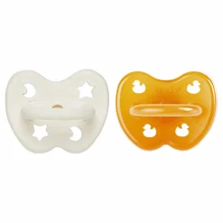 Tétines physiologiques en caoutchouc naturel - Lot de 2