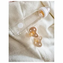 Tétines symétriques en caoutchouc naturel - Lot de 2 | Crème