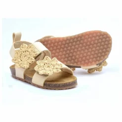 Two Co Me - Sandales Fleurs | Latte